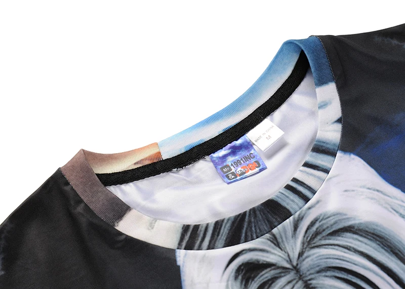 2018 Летний Новый трансграничной Ангел 3D Печать Большие размеры с коротким рукавом