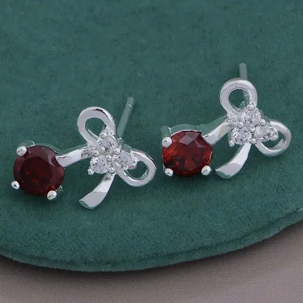 AE670 цветные серьги из стерлингового серебра серебряный цвет модные ювелирные