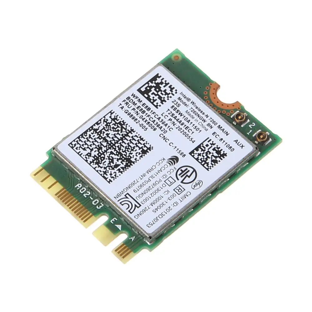 Беспроводная сетевая карта адаптера для Lenovo Thinkpad T440 W540 L440 T450P Intel 7260NGW BN