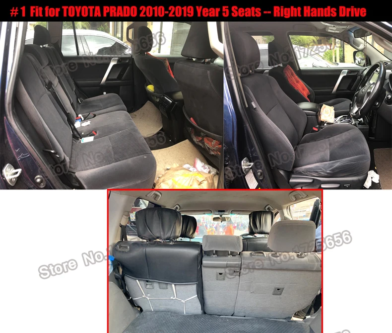 AutoDecorun чехлы из натуральной кожи сиденья для Toyota Prado автомобильные чехлы для сидений Custom Fit 5 и 7 комплектов 2010- Right Hands Drive
