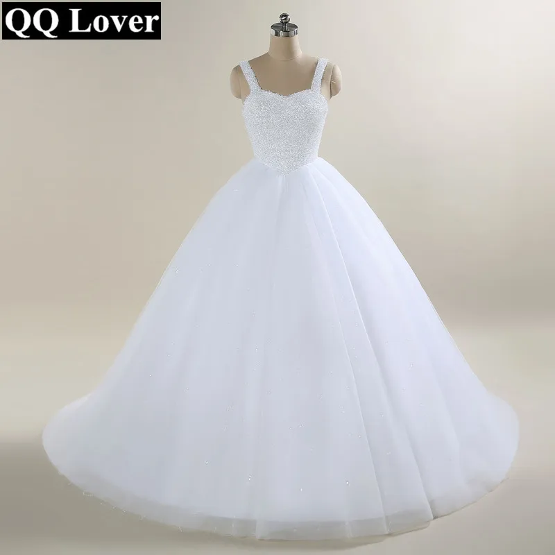 Женское бальное платье QQ Lover на тонких бретельках с бусинами 2019 | Свадьбы и