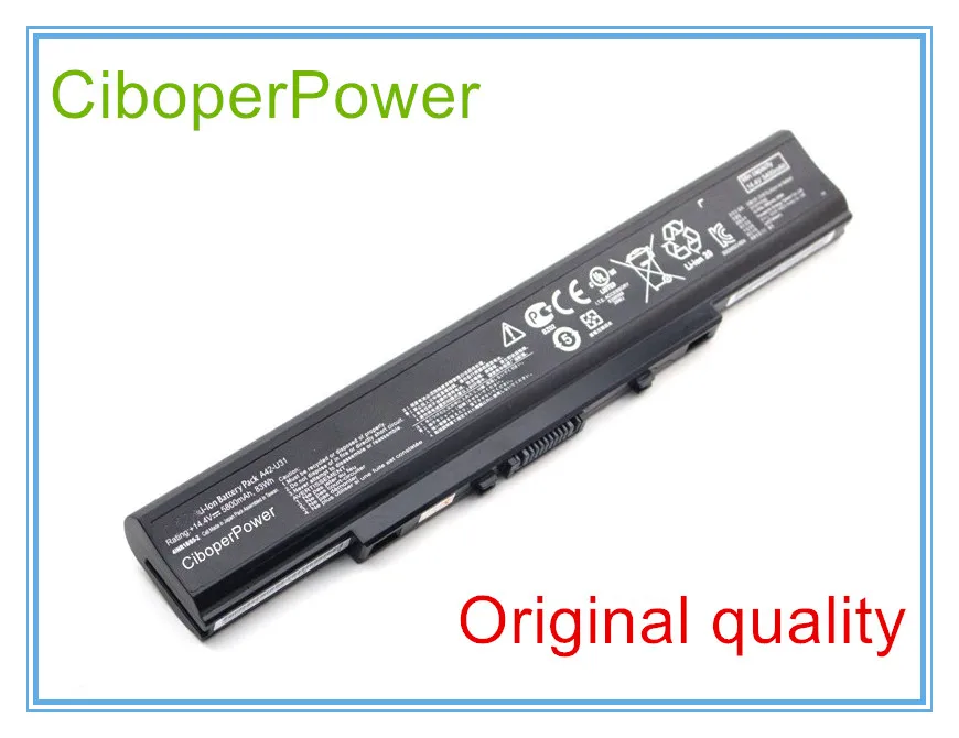 

Original A42-U31 A32-U31 Battery For U31 Series,U41 Series,P41 Series,P31 Series Laptop, 14.4V 5800mAh 83Wh New