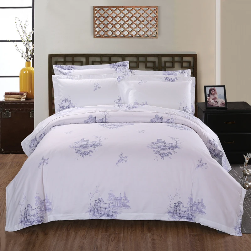 Постельные принадлежности 100% хлопок постельное белье отель белое перо