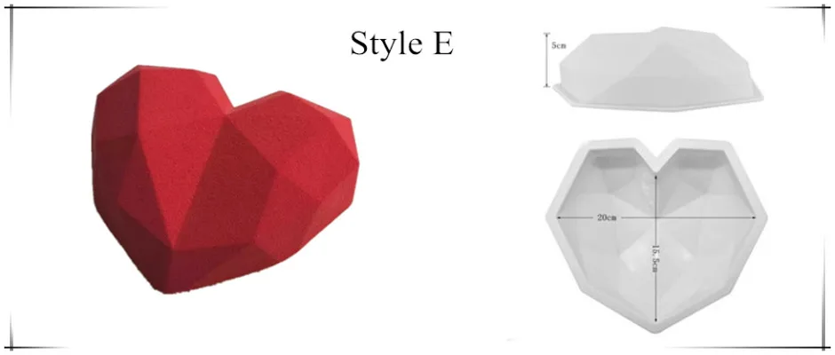 Style E Meibum силиконовая форма для выпечки в форме цветка для выпечки шоколадный брауни мусс сделать десерт кекса кухонный набор силиконовых противней инструменты дома Вечерние - Цвет: Style E