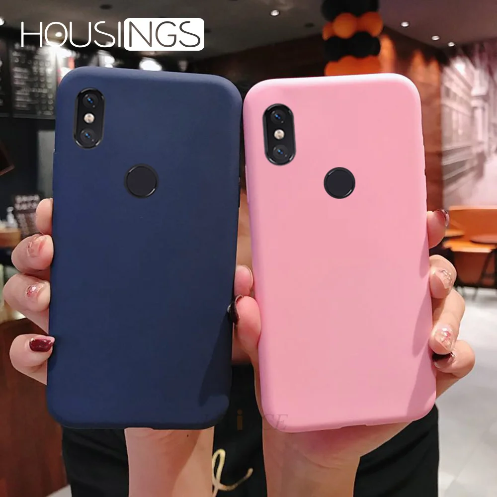 Silicone Candy Color Case For Xiaomi Redmi Note 5 7 Pro 6 Mi 8 Lite 9 SE Ultra Thin Soft TPU Cover A2 |
