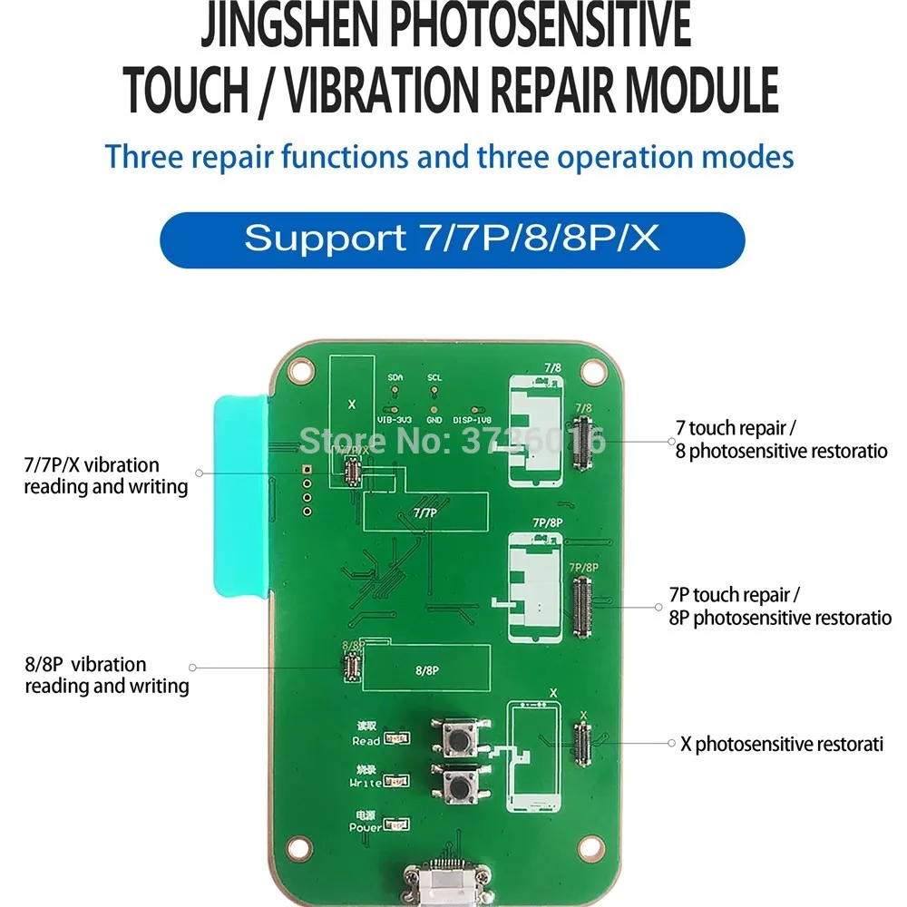 

For iphone 7/7p/8/8p/X/XS/XS Max screen Photosensitive restoration Module Adjustment Brightness with reading/writing Features