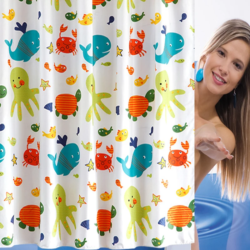 Rubihome душ Шторы для Ванная комната ПЕВА Сгущает Водонепроницаемый Декор