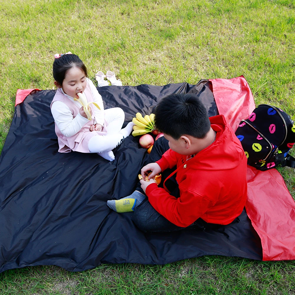 Waterproof Foldable Garden Portable Pocket Camping Mat Lightweight Ultra Thin Hiking Outdoor Picnic Moisture Proof Beach Nylon | Спорт и
