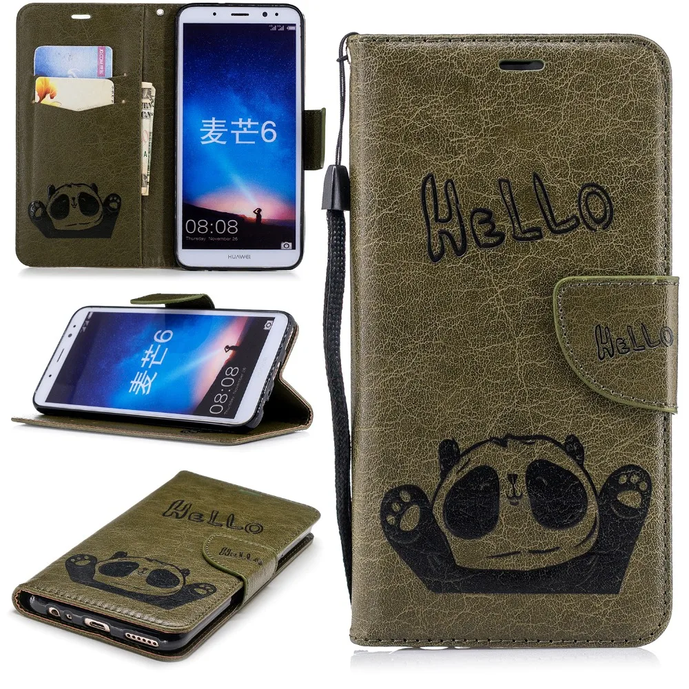 SjuzyyU phone Case For Huawei Maimang 6 funda PU Leather Flip Wallet Card Cover Coque Capa | Мобильные телефоны и