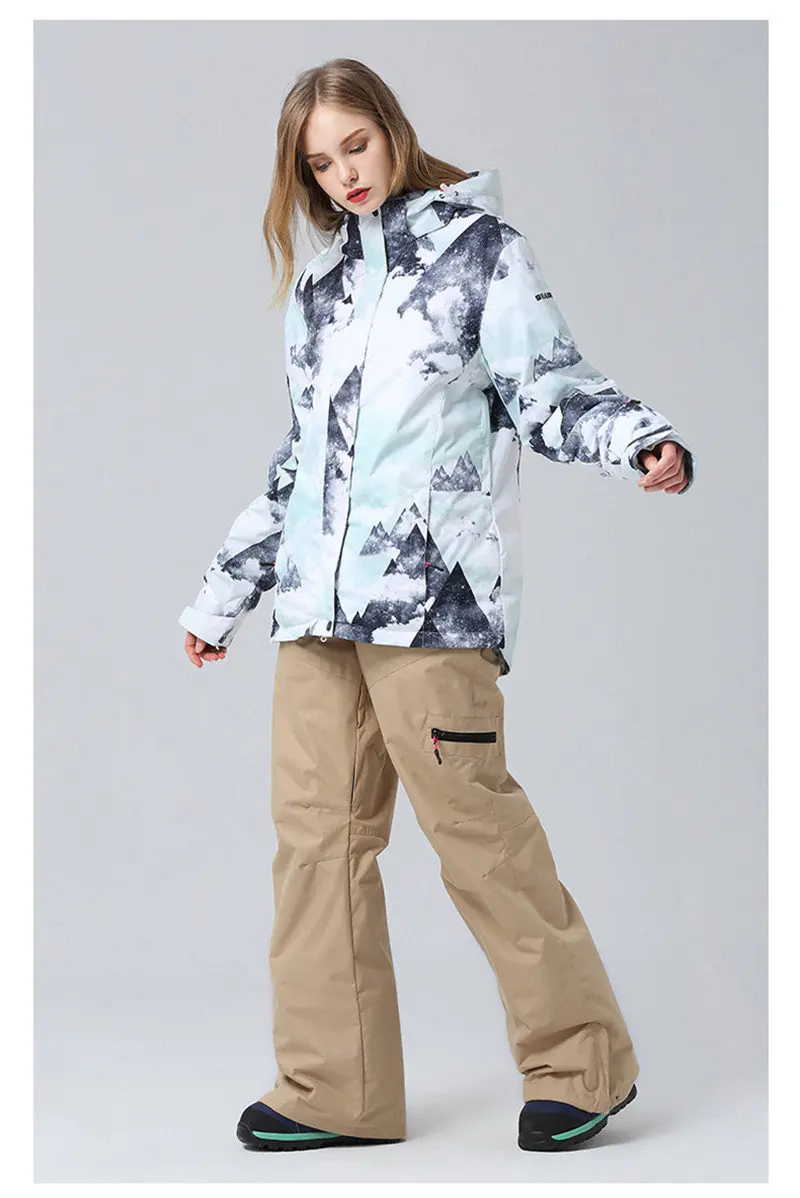 Upgrade Ski Jacket Women Windproof Waterproof Snowboard Coat Climbing Hiking Jacket Snow Skiing Equip Snowboarding Jackets