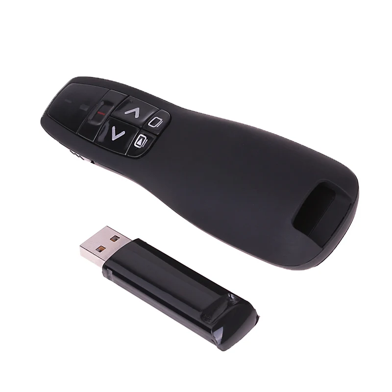 Rovtop 2,4 ГГц USB R400 беспроводной PPT пульт дистанционного управления Портативный Ручной ведущий пульт дистанционного управления красная лазерная ручка для Powerpoint Z2
