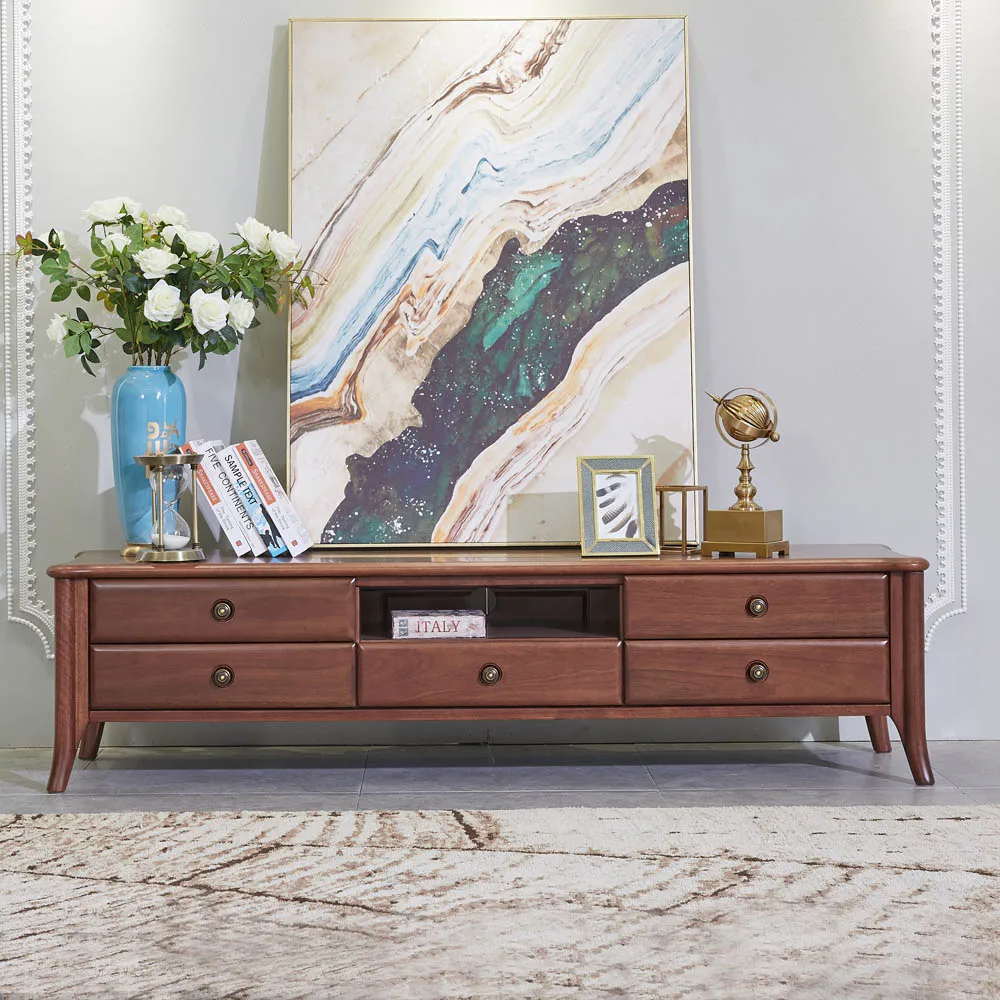 1.8M TV cabinet 3 шт. новые китайские из цельного дерева ТВ шкаф винный шкаф сочетание скандинавском стиле мебель для гостиной золотые сандалии деревянный шкаф - Цвет: 1.8M TV cabinet