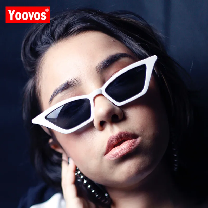 Yoovos 2021 Cateye классические солнцезащитные очки женские модные роскошные Маленькая