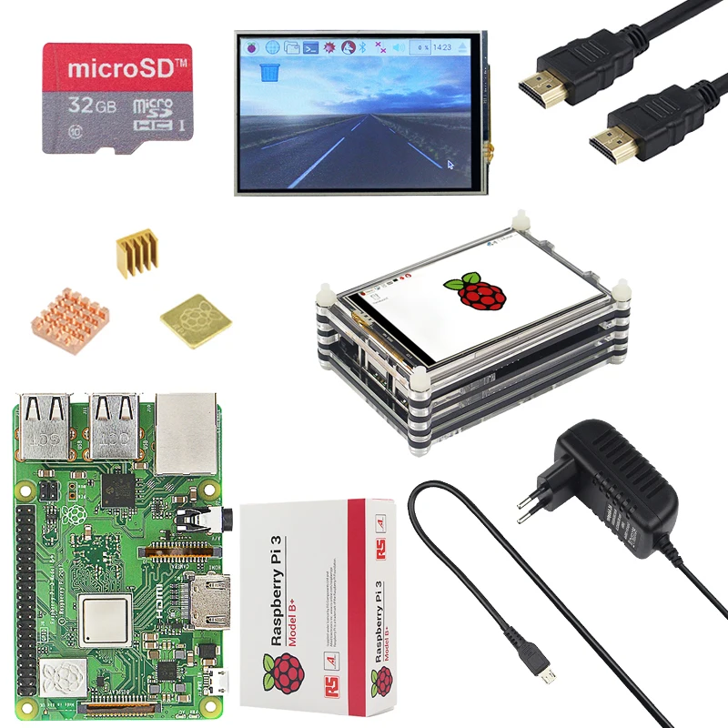 Оригинальный Raspberry Pi 3 model b плюс 1 4 ГГц quad core 64 разрядный процессор 2 4G & 5G Wi Fi Bluetooth