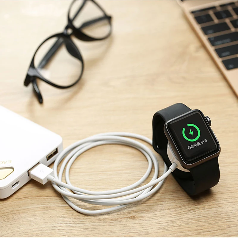 Магнитное Беспроводное зарядное устройство для Apple Watch 1 м/3 3 фута USB кабель