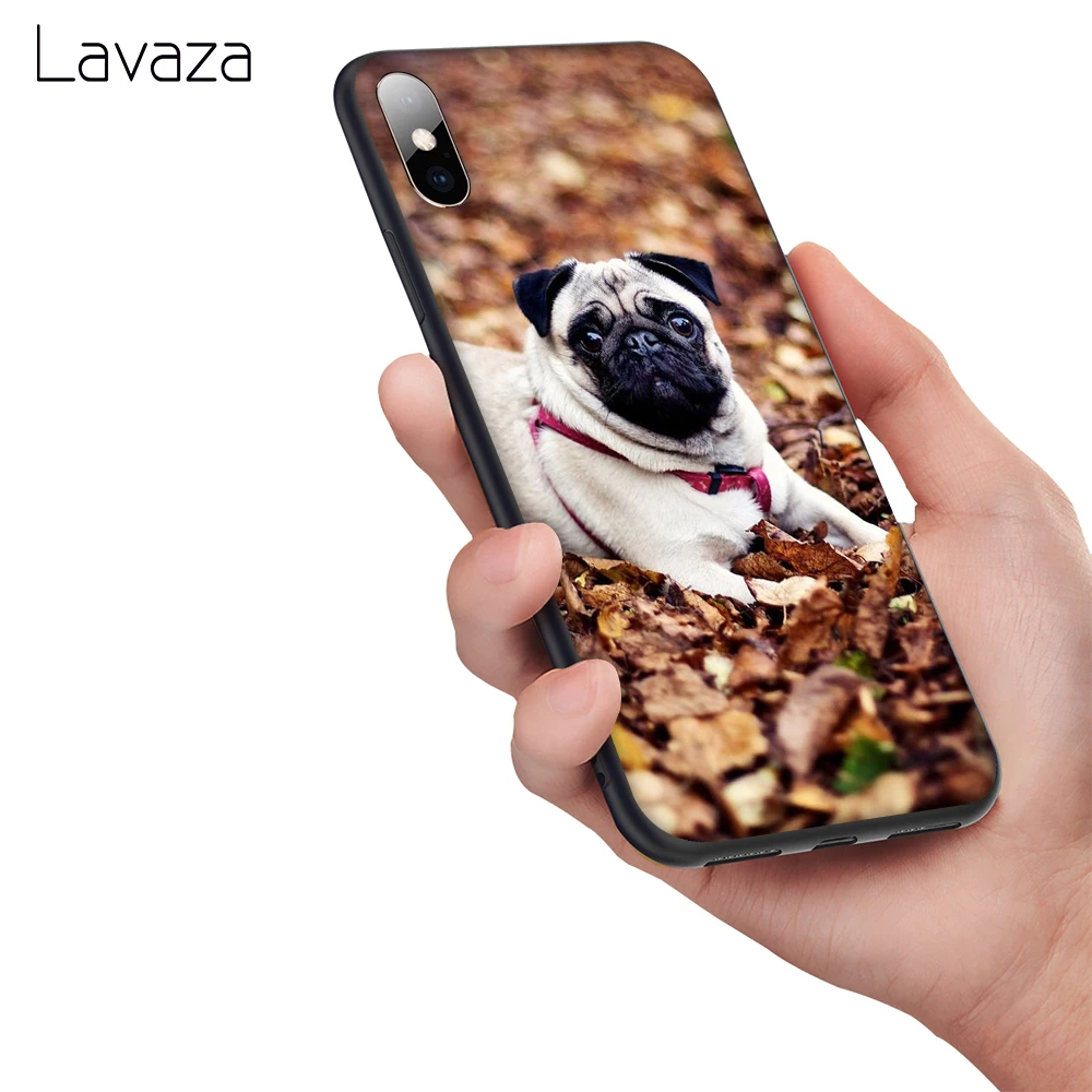 Мягкий чехол из ТПУ Lavaza Animal Cute Pug Dog для Apple iPhone 6 6S 7 8 Plus 5 5S SE X XS MAX XR силиконовые