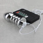 10,9*3,8 см импульсная Анальная пробка с большой головкой из нержавеющей стали с электрическим током Анальная пробка секс-игрушки