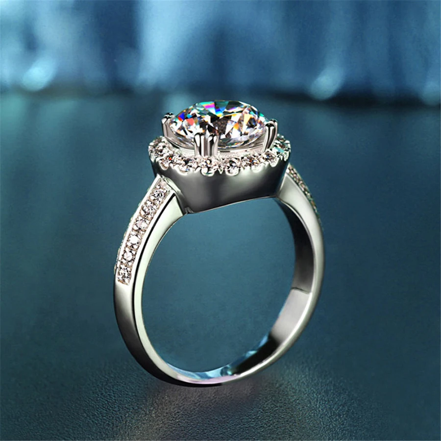 MALANDA Brand New Fashion Clear Crystal from Swarovski Zircon Silver Vintage Rings For Women Weddings Jewelry Girl Gift | Украшения и