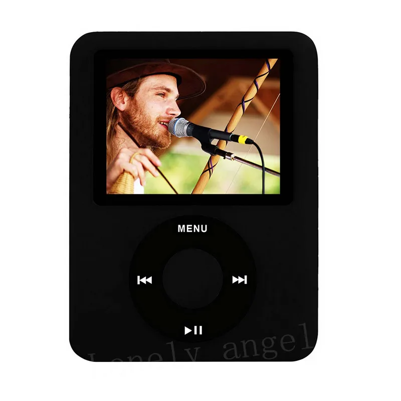 black ZGPAX 4 ГБ 8 ГБ 16 ГБ 32 ГБ тонкий 1," lcd 3th MP3 MP4 плеер mp3 плеер, Музыка Видео, Фото просмотра, электронная книга - Цвет: black