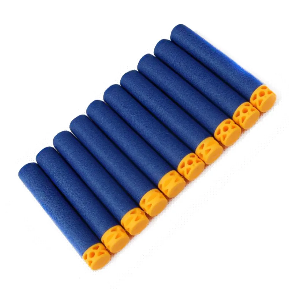 100pcs blue bullets 100 шт. для Nerf пули 7,2 см для Nerf детей тактический жилет патроны держатель N-Strike Элитный пистолет игрушечный снаряд Дартс на липучках - Цвет: 100pcs blue bullets