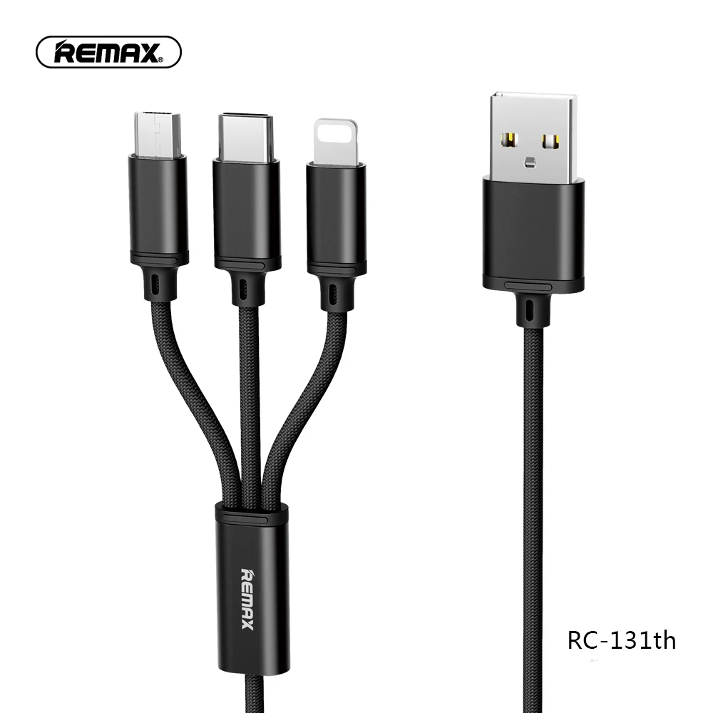 REMAX 3 in1 USB кабель 2A быстро Зарядное устройство usb-кабель для передачи данных