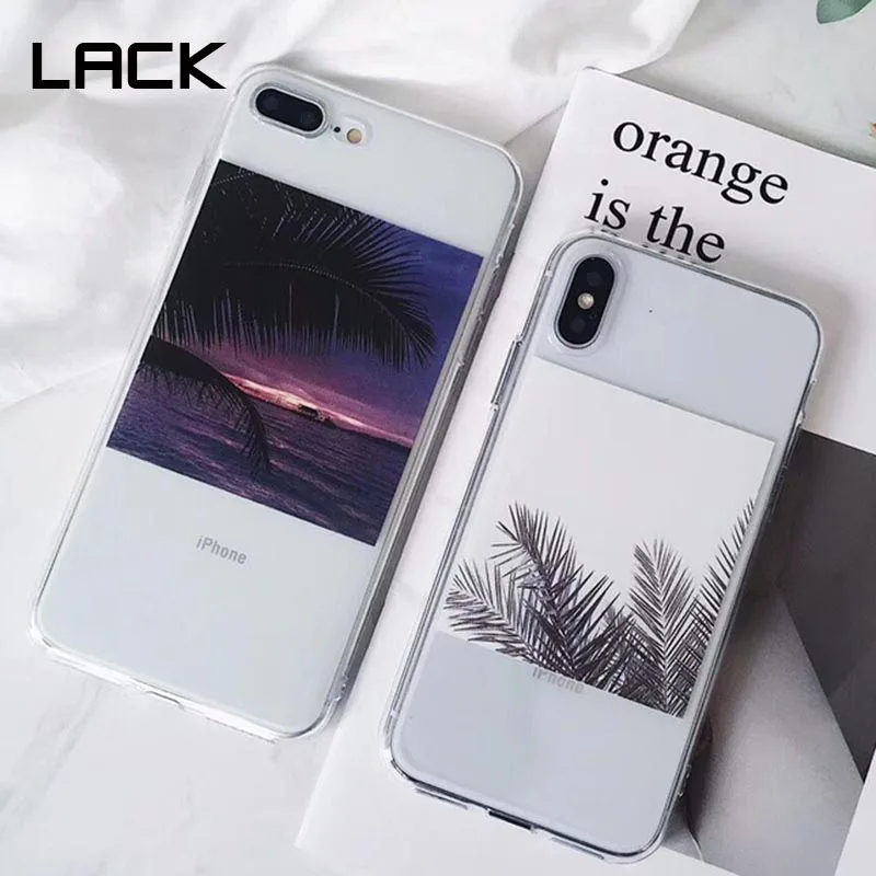 Винтажный чехол для iphone X с изображением листьев 6 6S 7 8 Plus ультра тонкий мягкий