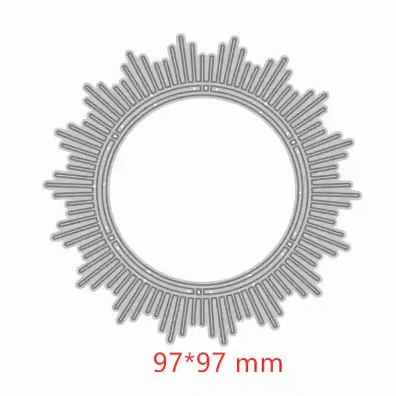 Picture 6 Колесо Frilly Mid Century рамка Dainty цветение металла резки штампы для DIY Скрапбукинг тиснение бумажные карты для ручной работы - Цвет: Picture 6