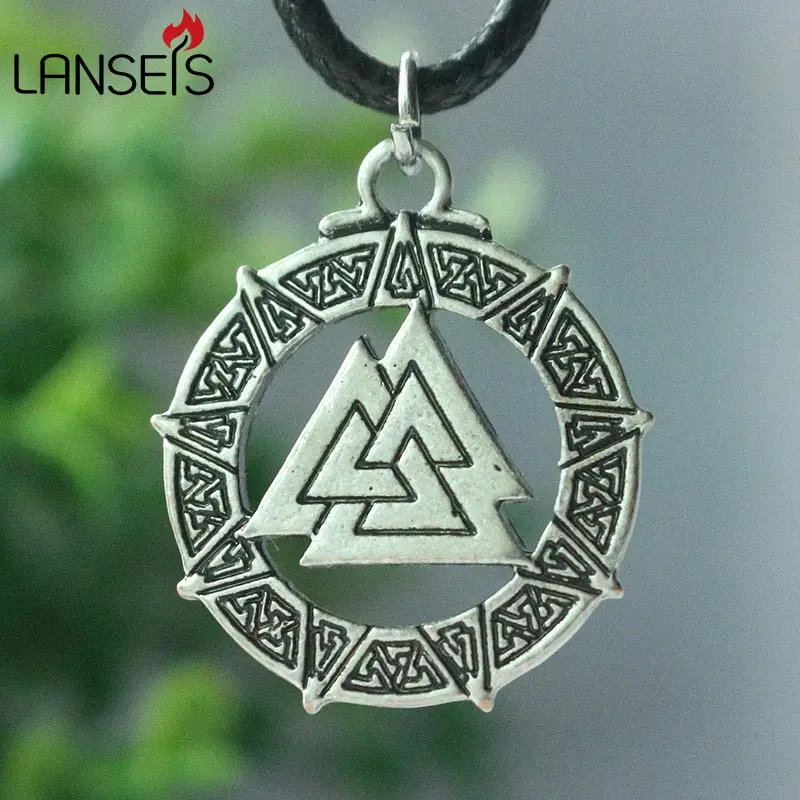 Lanseis 1 шт. Valknut Odin символ норзы подвеска с символикой викингов Мужская для мальчика