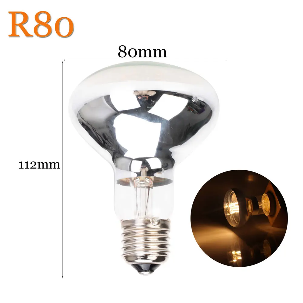 10 шт./лот E27 светодиодный лампы накаливания R50 R63 R80 3/4/5 Вт E14 светильник Edison светодиодный Замена лампы накаливания, 30 Вт, 40 Вт, 50 Вт, ручная сборка 220V