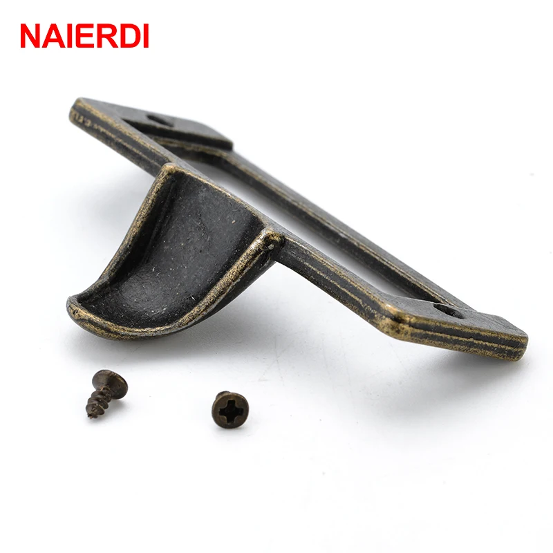 5 шт. NAIERDI ручка из цинкового сплава антикварная металлическая метка Потяните