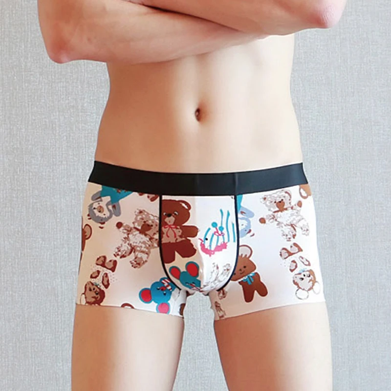 Мужские трусы боксеры WJ хлопковые шорты на завязках с мешочком для пениса