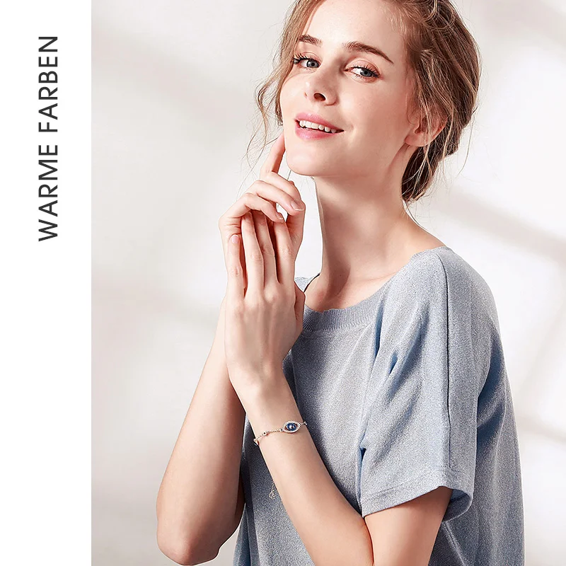 Женские браслеты Swarovski с кристаллами и созвездием модные серебряные голубыми