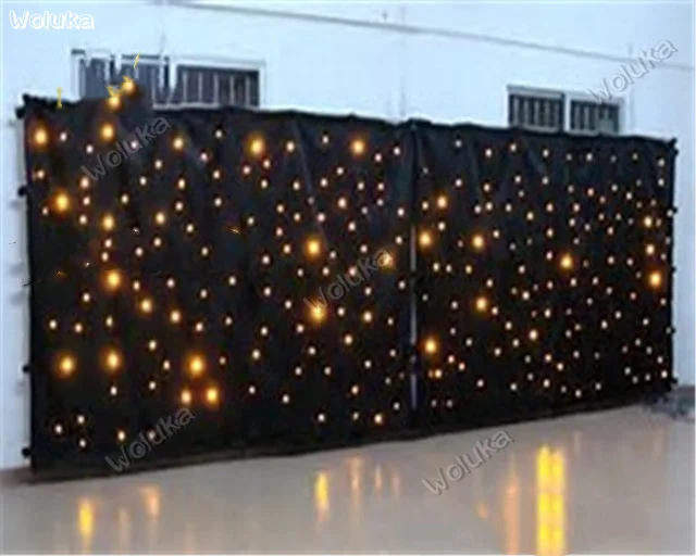 Разноцветные Звездные занавески с RGB-подсветкой три в одном для сценического