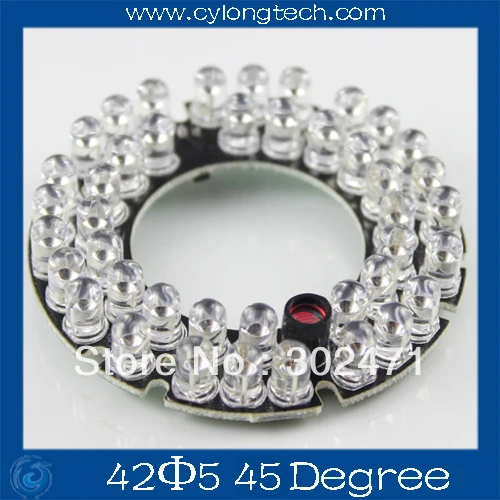 

42 LED 5mm Infrared IR Led Board For Camera 45 Degree Bulb.CY42F5-45A