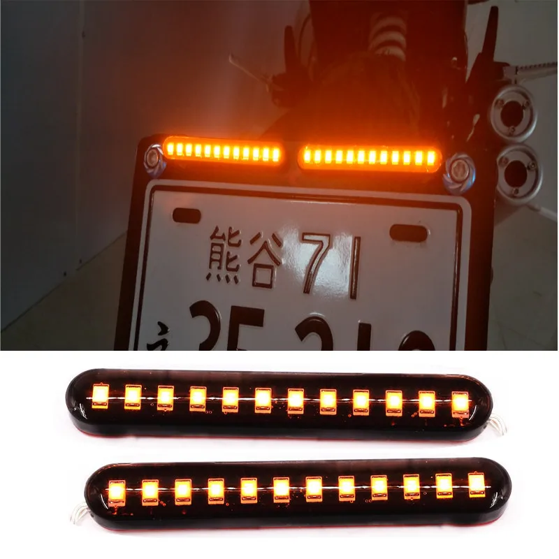 12LED 5050 струящиеся полоски для воды мотоциклетные велосипедные задние тормоза