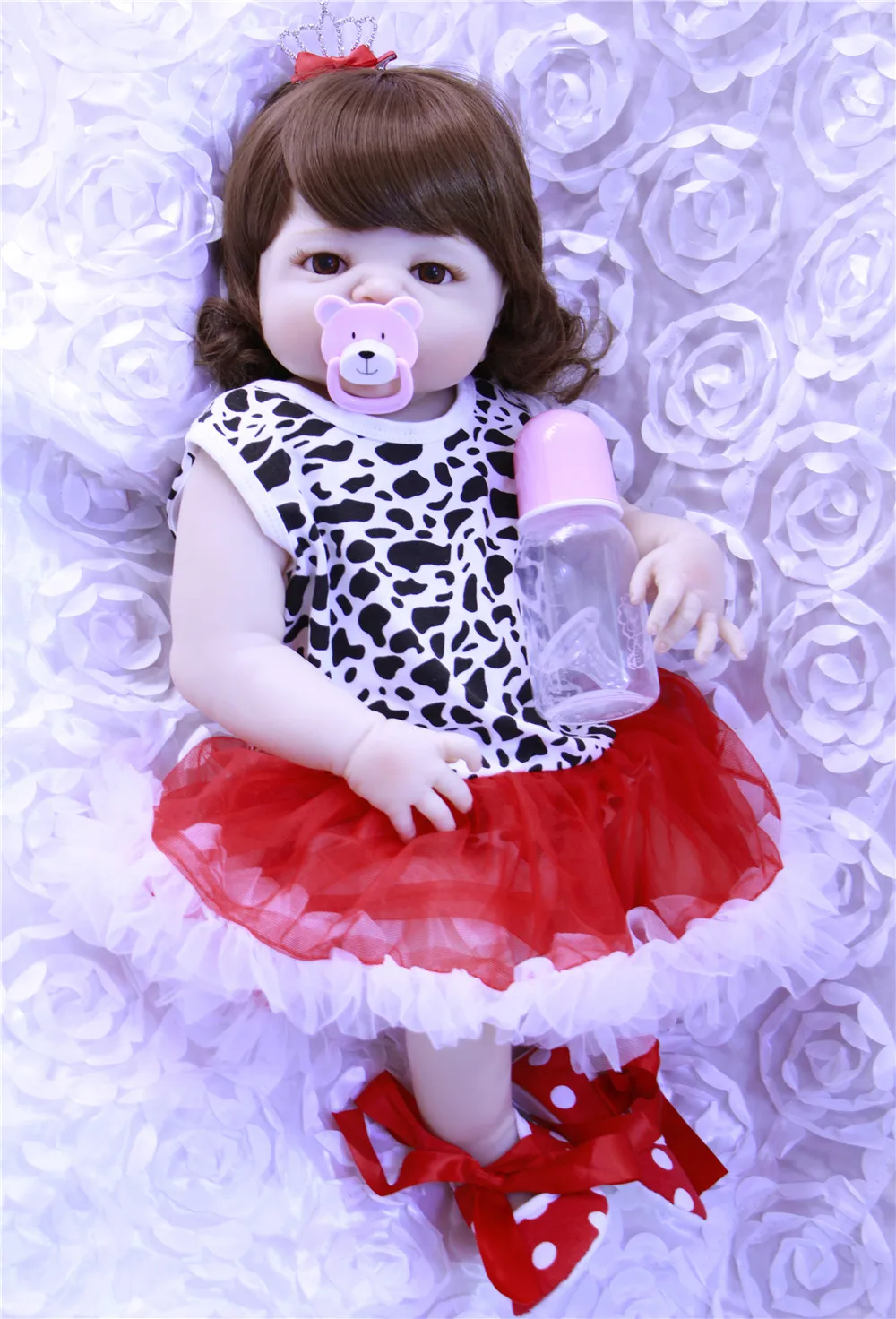 

NPK 22 "всего тела силикона виниловые новорожденных принцесса малышей Кукла игрушки boneca сексуального реалиста Bebe menina детский день рождения