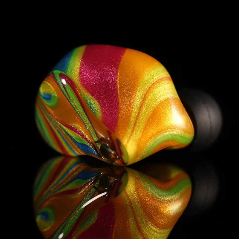 Rainbow 11 Peacock Audio P1 динамические HiFi наушники со съемным кабелем IPX6 водонепроницаемые 4,1 Bluetooth Проводные PeacockAudio наушники-вкладыши - Цвет: Rainbow 11