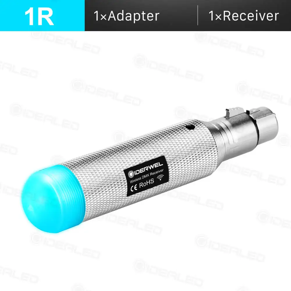 only 1R Dmx светильник с эффектом батареи беспроводной 2,4 GISM 500 м Dmx512 приемник передатчик дальность связи приемник Музыка DJ клуб диско - Color: only 1R