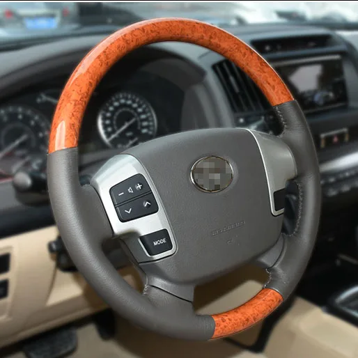 Luhuezu Новый руль из алюминиевого сплава с деревянным для Toyota Land Cruiser 200 аксессуары