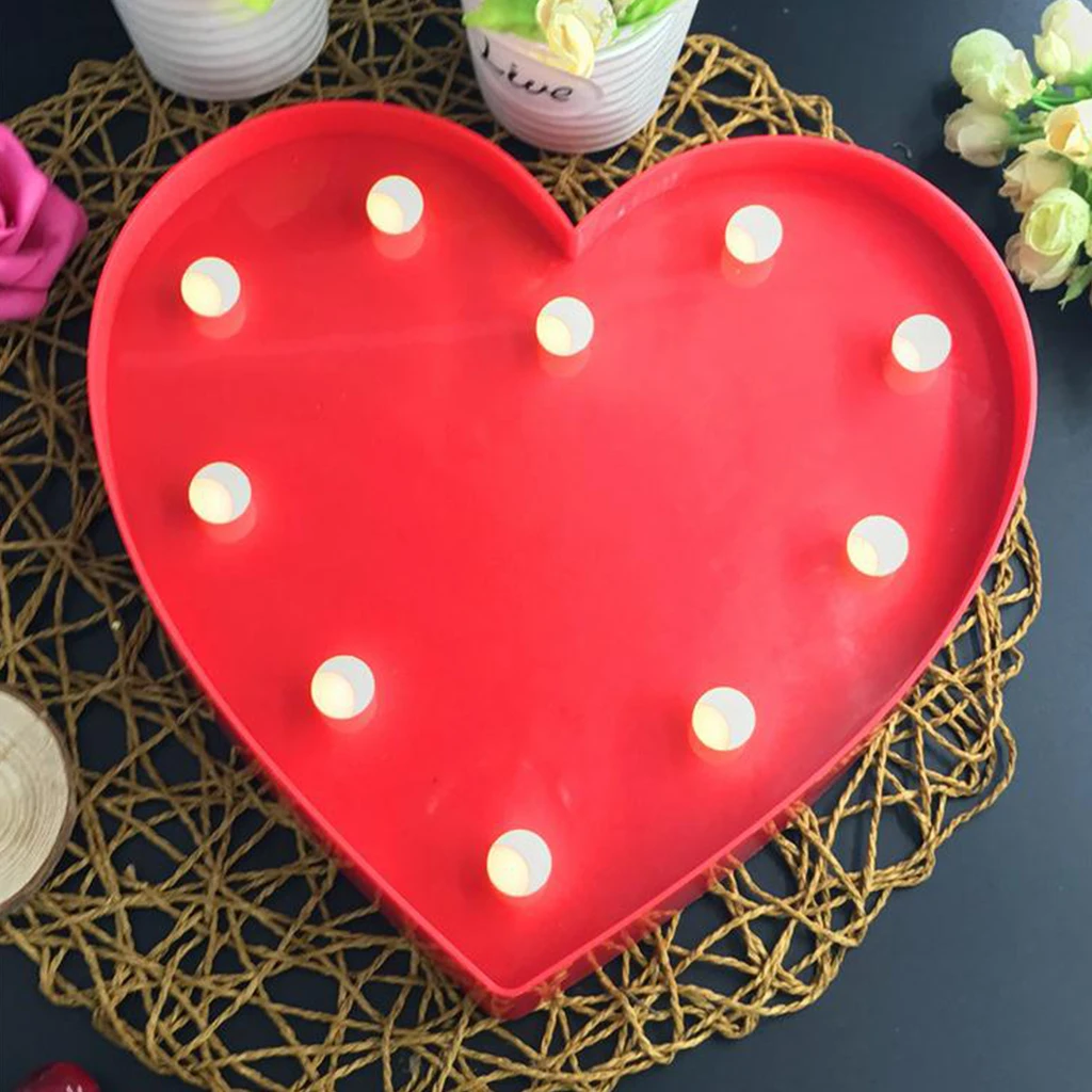 Heart S Ретро Стиль светодиодный Алфавит символов светильник DIY светильник письмо Ночная настольная лампа для вечерние Свадебный шатерный светильник Декор для дома и сада - Цвет: Heart S