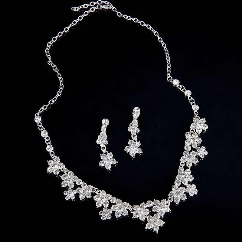 TREAZY сверкающие стразы колье-чокер с кристаллами в виде цветка Женское Ожерелье