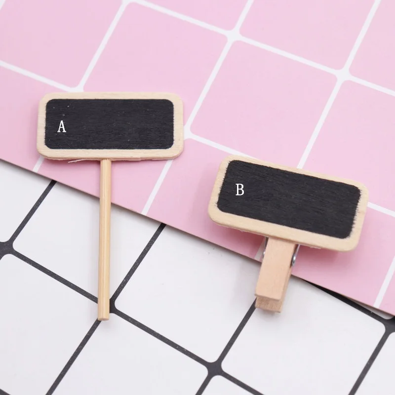 1 шт. деревянная мини-доска для письма сообщений | Канцтовары офиса и дома