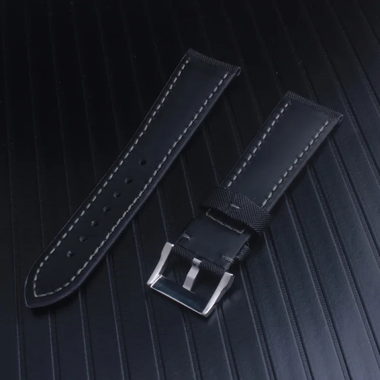 Нейлоновые часы StrapTop качественные модные спортивные часы браслет для Blancpain Fifty Fathoms черный нейлоновый кевларовый ремешок 23 мм