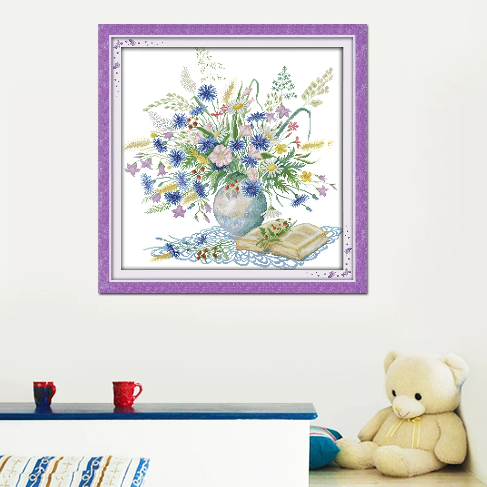 Набор для вышивки крестом Joy Sunday Daisy H303 14CT 11CT набор рукоделия с вышитыми ромашками