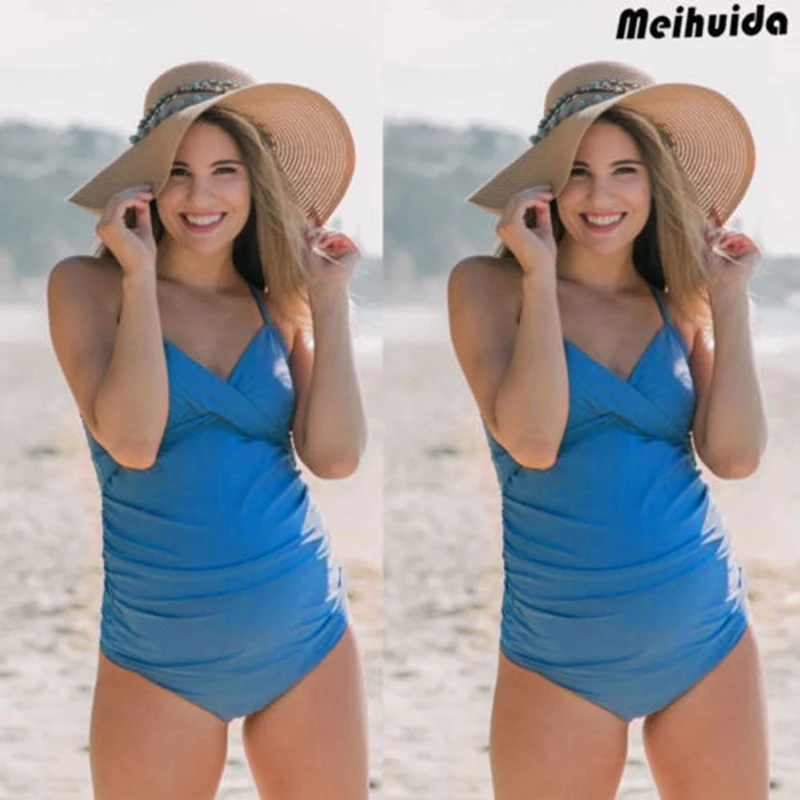 2018 новый купальник большого размера с высокой талией бикини драпированный