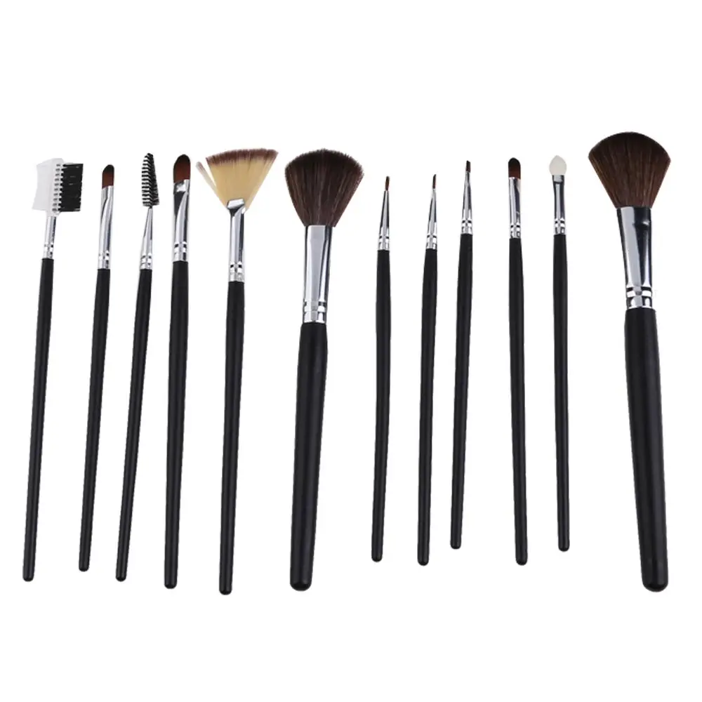 

Set of 12PCS Makeup Cosmetic Eyeshadow Eyeliner Powder Blusher Brush Kit
