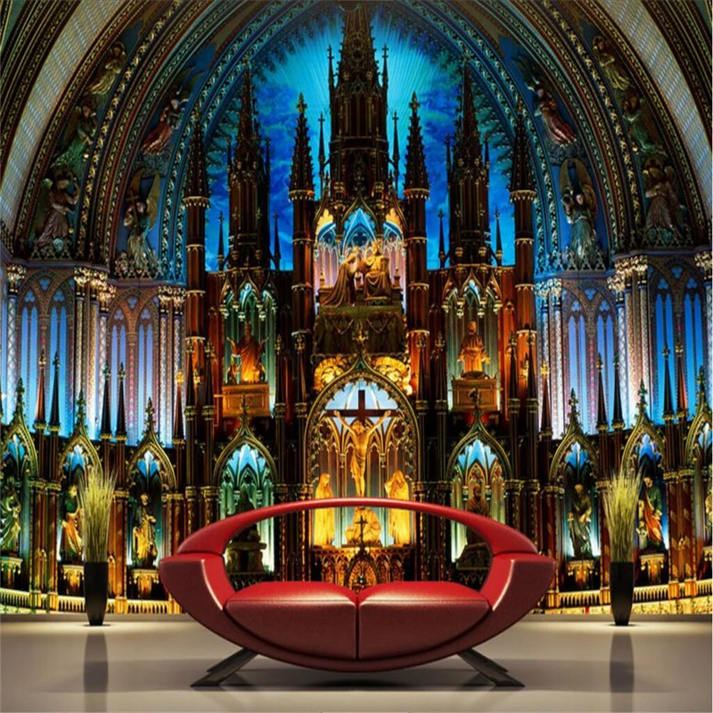 Великолепный дворец Замок задний фон для студий здание фото обои стены 3d ТВ