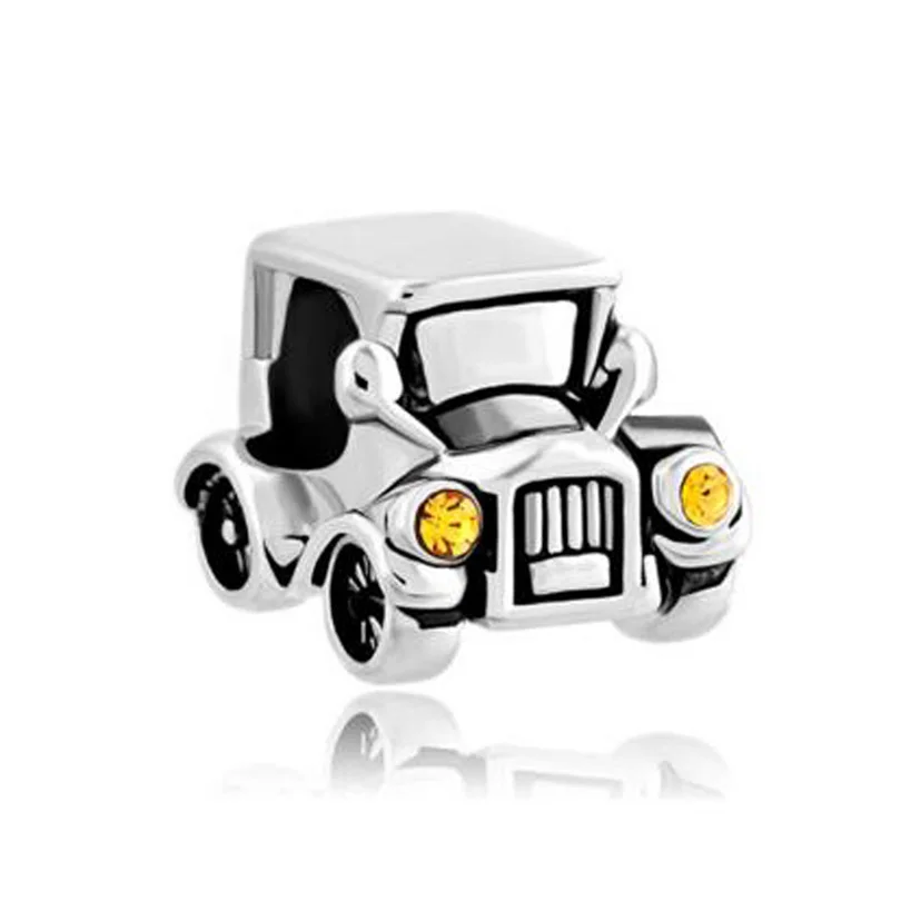 Бесплатная доставка прозрачный джип автомобиль Европейский бусинки с