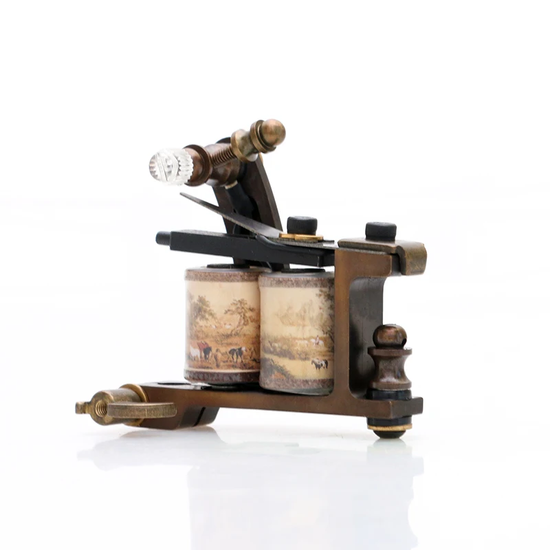 New Type Pure Copper Professional Shader Tattoo Machine for Masters High Performance with Perfect Carving TM452 | Красота и здоровье