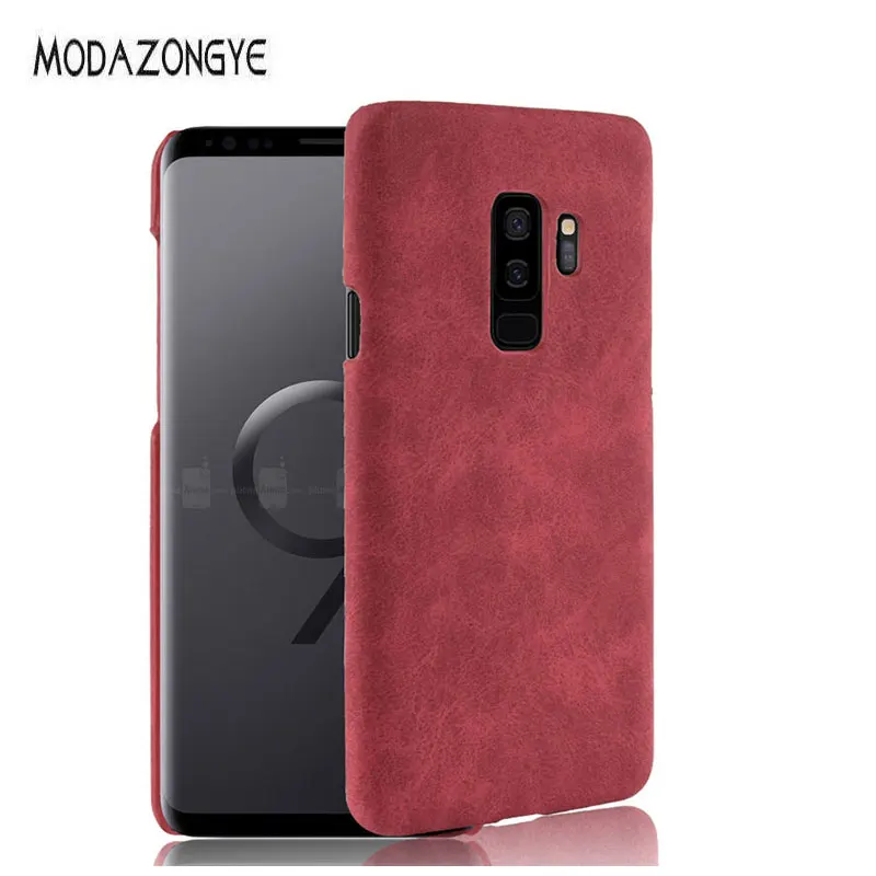 Для samsung Galaxy S9 Чехол класса люкс из искусственной кожи жесткий пластиковый